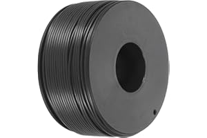 sourcing map 24AWG Stranded PVC Hookup Wire 50m/164ft Black, Electrical UL1007 Spool Tinned Copper Wire for Internal Connecting, Marine