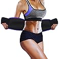 MALAN Sweat Slim Belt for Men & Women Stomach Belt for Men and Women Non-Tearable Sauna Waist Trainer Adjustable Sweat Belt Tummy Exercise Fitness Waist Trainer (Free Size)