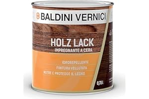 MASTERBRICO Impregnante per legno esterno interno a Cera Solvente Baldini Vernici 750 ml impregnante a cera per legno 9 colori impregnante baldini impregnante legno esterno interno (INCOLORE)