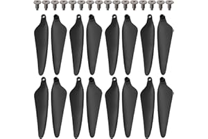 SAMLOO Lot de 16 hélices pliables et vis de rechange pour pièces Holy Stone HS360S RC Quadcopter Blade