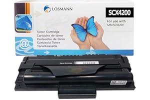 LOSMANN 1x toner kompatybilny z drukarką laserową Samsung SCX-D4200A / ELS do Samsung SCX-4200 SCX-4200D3 SCX-4200F SCX-4200R, SCX-4200 D3 SCX-4200 F SCX-4200 R (czarny 3000 stron Black)