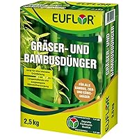 Euflor Gräser- und Bambusdünger 2,5 kg•Organisch-mineralischer NPK-Dünger 10+4+5 mit 2% MgO und 1% wasserlöslichem Eisen…