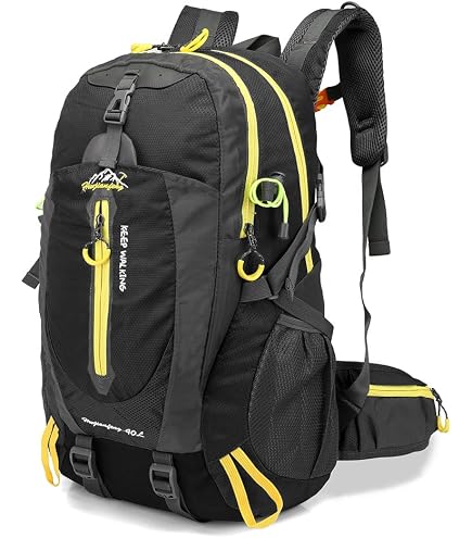 CHIRUCA Sac à Dos Outdoor 11L – Mixte Trekking Randonnée Trail, Noir, Compartiments & Sangles Compression