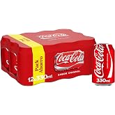 Coca-Cola Original Flavor Cola Soda Pack 12 x 330 ml | Original cola drink, the taste of always, great for sharing, meetings