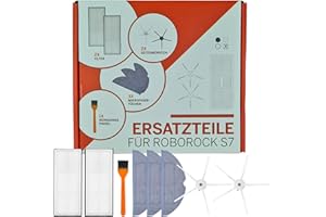liebchen juego de accesorios de repuesto para Xiaomi Roborock S7 S7 PlusT7 T7 Plus, 3 piezas toallitas/paños de microfibra, 2 filtros, 1 cepillo de limpieza, 2 cepillos laterales blancos