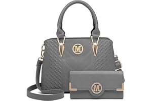 Miss Lulu Sacs à Main Portés Main Femme,Sac Fourre Tout Bandoulière en PU avec Motif Chessboard et Logo M pour Université Travail