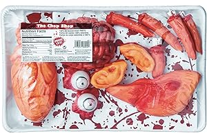 Amscan 673403 Fakes Meat Market Value Pack Halloween Decor Display Spooky Creepy Body Parts