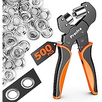 Pinza Per Occhielli Professionale - Set Con 300 Occhielli Ø10mm Per Teloni, Tessuti E Fai Da Te - Foto 4