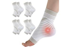 TOMILIOLD 4 Paar Kompressionsstrümpfe Damen Herren Orthopädische Kompressionssocken Stützstrümpfe Plantarfasciitis Sprunggelenkschutz Socken