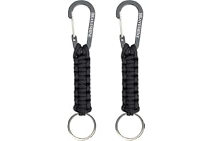 ‎BRAVESHINE BRAVESHINE Karabiner Schlüsselanhänger Karabinerhaken mit Band, Carabiner Schlüsselanhänger Schlüsselband kurz mit Karabiner für Kinder Männer Frauen