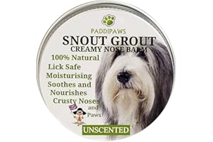 PADDIPAWS 100% Natural Dog Nose Balm - Soothing Pet Nose Balm to Heal Dry, Crusty and Chapped Noses - Paw Balm for Dogs for Dry and Cracked Paws - Nose Balm for Dogs - Nose and Paw Cream for Dogs and Cats