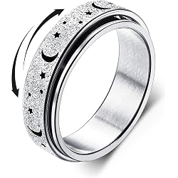 Anneaux Tournants TOYANDONA - Zinc Alliage - Bijoux Enfant Anti-Stress