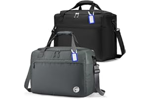 BAGZY Bolsa Viaje 40x30x20 Wizzair 40x20x30 Vueling Volotea Plegable Bolso de Viaje Impermeable 25L Equipaje de Mano Bolsas de Cabina para Deporte Holdall Hospital Fines de Semana Hombro Mujer