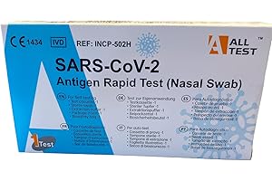 AllTest - Tampone Rapido Sars-Cov-2 Antigen Rapid Test (Nasal Swab) - Scatola da 10 Test