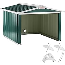 Garage Robot Tosaerba Uniprodo - Acciaio Zincato, Riparo Antipioggia - Foto 6