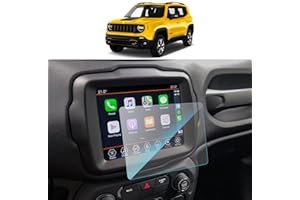 SKTU Pellicola Protettiva Compatibile con Jeep Renegade/Compass/Wrangler Uconnect, Pellicola per GPS Display in Vetro Temperato Anti-graffio, Navigatore Protector Film (8,4 Pollici)
