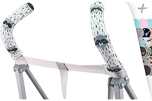 JYOKO KIDS Housse de protection universelle pour guidon, poignée de poussette (Raccoon)