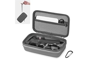 BRDRC Osmo Mobile 7P Tasche Bag, tragbarer Aufbewahrungstasche, kompakte Reisetasche Tragetasche für DJI OM 7 7P Vlog Combo Zubehör (für DJI Mic Mini)