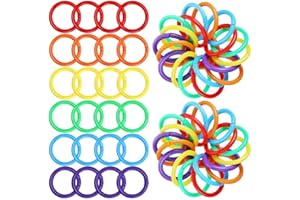 Voarge 100 anillos de encuadernación, para conectores de hojas sueltas, anillos para álbum de documentos, álbumes de recortes, manualidades, 27mm