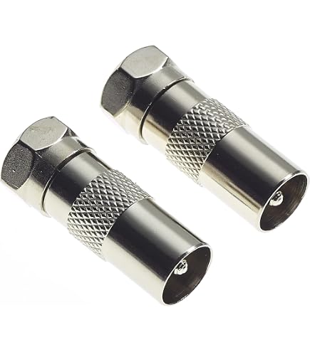 Adattatore coassiale RS PRO, da Tipo F Femmina a RCA Maschio Adattatore coassiale RS PRO, da Tipo F Femmina a RCA Maschio