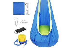 BUTORY Nid Hamac d'enfants BalançOire De Tente Suspendue Tapis De Suspension avec Coussin Gonflable BalançOire Portable SièGe à Bascule pour Enfant, L'IntéRieur Et L'ExtéRieur, Capacité De 80kg