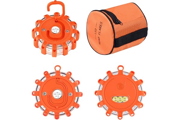 Tobfit Gyrophare Balise De Signalisation Lumineuse LED Lampe d'Avertissement Clignotant Eclairage d'urgence Voiture (3)