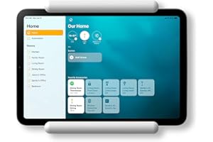 elago Home Hub Mount Tablet Wandhalterung Kompatibel mit Apple iPad, iPad Air/Pro, Samsung Galaxy Tab, meisten Tablets – Einfaches Montieren, Kratzfestes Silikon, Kabelmanagement Inclusive (Weiß)