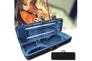 SHZICMY Estuche rectangular para violín 4/4 con 2 correas ajustables, tejido Oxford Shell + capa interior de franela