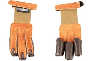 RED FROG INTERNATIONAL LTD Buck Trail Archery TradiTree Traditional Draw 3 Finger Draw Hand Shooting Glove Suede leather Ambidextrous