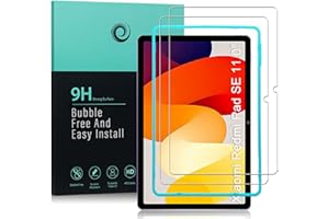 Ibywind Protector de pantalla para Xiaomi Redmi Pad SE 11",con 2 piezas de Cristal Templado,con Kit de instalación fácil,Protector pantalla de dureza 9H,Antiarañazos,Sin Burbujas