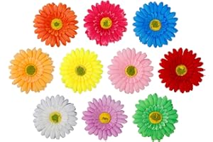 HONGXIN-SHOP Barrette Fleur Fleur du Soleil Clip Pince à Cheveux Femmes Barrette Fleur Pin Up Brochepour la Plage la Fête le Mariage 10 Pièces