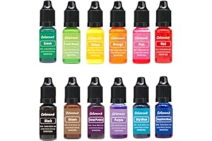 ‎BOLOSA Bolosa® 12 Kerzenfarbe, Hochkonzentrierte Kerzenwachs Farbe, Kerzenfarben, Kann für Kerzenherstellung, Kerzen Selber Machen, Seifenfarbe, Geeignet für Bienenwachs, Sojawachs, Paraffinwachs, Geleewachs