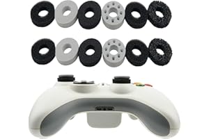 LLGSDLL 12 Pezzi Anelli Precisione Ammortizzatori Analogici Assistenza Mira Anelli per Stick Analogici, Compatible con PS5/Steam Deck/PS4/Xbox Series X/S/Xbox One/Switch/Switch OLED/Switch PRO Controller