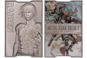 FaNaTtik Metal Gear Solid 2 - Lingotto di metallo Raiden da collezione, prodotto con licenza ufficiale, edizione limitata 5.000 in tutto il mondo, numerato con espositore