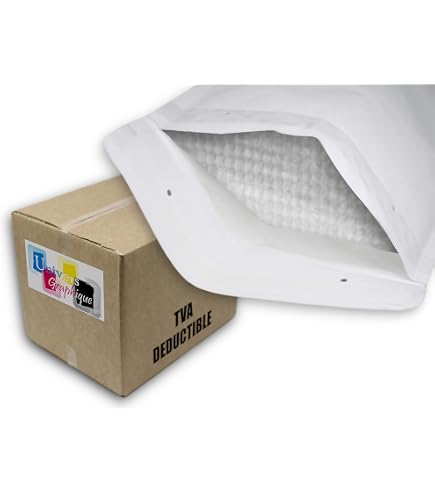 1000 Pochettes à Bulles Blanches - Format 140x215 Mm - Mail Lite - Pour Envoi Sécurisé