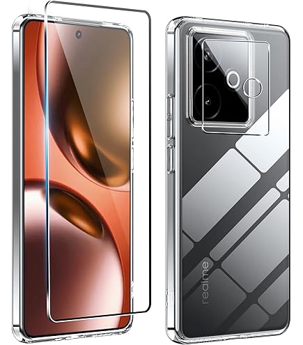 IVoler Handyhülle Für Realme GT 7 / GT 7T – Transparent, Stoßfest, Militärgetestet, Kratzfest Und Vergilbt Nicht