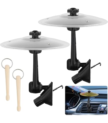 Music Car Accessory Car Crash Cymbal - Air Vent Drum Cymbal For Music Lovers, Fun Accessory For All Vehicles Platillo De Bateria Para Auto