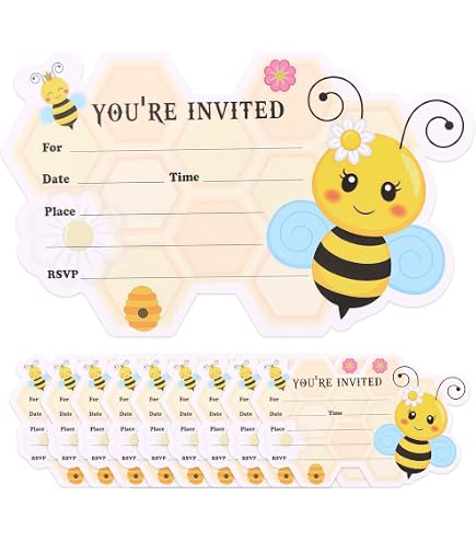 20 Servietten * SÜSSE Bienen * für Kinderparty und Kindergeburtstag | Biene Bee Honig Honigbienen Napkins Papierservietten Party Set