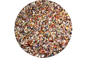 ‎WUNDERSTEIN24 Colourful Tumbled Stone - Mix of Real Gemstone - Mix of Allround the World Diameter Approx. 4 - 8 mm Small Healing Stones Water Stones Lucky Stones - Nature Treasures (Pack No. 2 with 500 g)