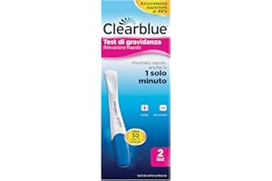 Test di Gravidanza Clearblue Rilevazione Rapida Maxiformato, Risultato Rapido, anche in 1 minuto*, 2 Test