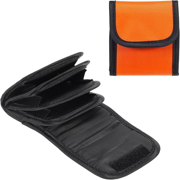 TorSor 2 Pack Lens Filter Pouch Mini Storage Bag Sleeve Protective Case With