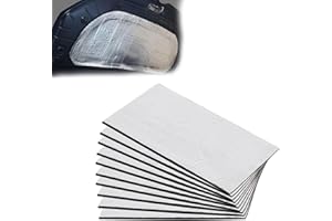 EUJRCF 10 Pcs Car Sound Deadening Self Adhesive, Auto Butyl Heat Insulation & Sound Dampening Pads, 5mm Thicknesses Car Sound Deadening Mat, Car Sound Proofing Mat, Van Insulation and Soundproofing