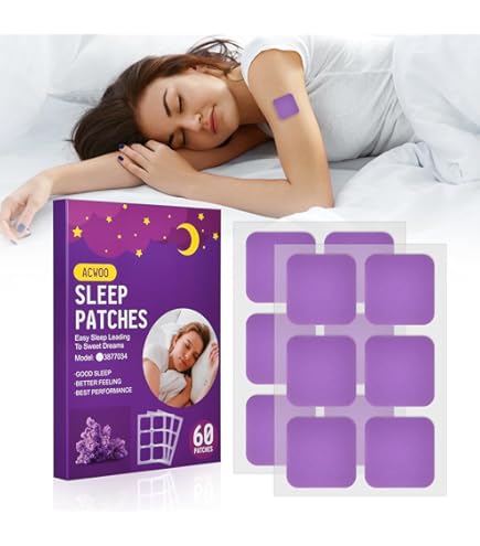 Patchs Sommeil 42 Pièces - Extraits Naturels (lavande, Menthe…) - Pour Dormir Profondément, Réduire La Fatigue