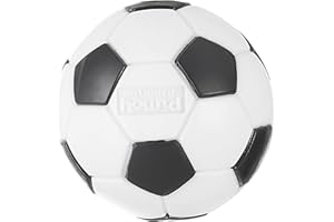 OUTWARD HOUND Planet Dog Orbee-Tuff - Zabawka do gryzienia dla psów w kształcie piłki nożnej - z dozownikiem smakołyków - kolor biały