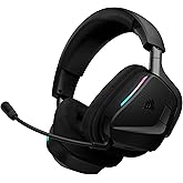 Corsair Void v2 MAX Wireless Gaming Headset for PC, PS5, PS4, Switch, Mobile - Simultaneous 2.4GHz+Bluetooth, Dolby Atmos, So