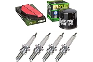 PAMOTO Luftfilter Ölfilter Zündkerzen für GSR 600 A ABS Baujahr 2007-2011 Servicekit Wartungskit