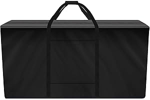 Rilime Cornhole Carrying Case,Cornhole Bag Carrying Case, Weatherproof Cornhole Board Carrying Case - includes 2 Pockets & Padded Shoulder Strap