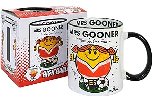 CASEETO Bomblighters Mrs Gooners Football Ceramic Mug - Merchandise Gift for Arsenal Fan