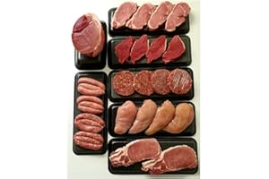 SHUKERS BUTCHERS JACKSON STREET Extra Value Bargain Family Meat Hamper Pack Bulk Buy Pork, Steak, Sausage, Bacon, Chicken, Beef Burgers, Gammon Joint Fresh Modern Family Buy