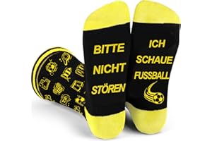 Piroo Fussball Fanartikel Lustige Socken Fussball Geschenke für Männer bitte nicht stören socken Geburtstagsgeschenk Fußball Fanartikel Herren Vatertaggeschenke